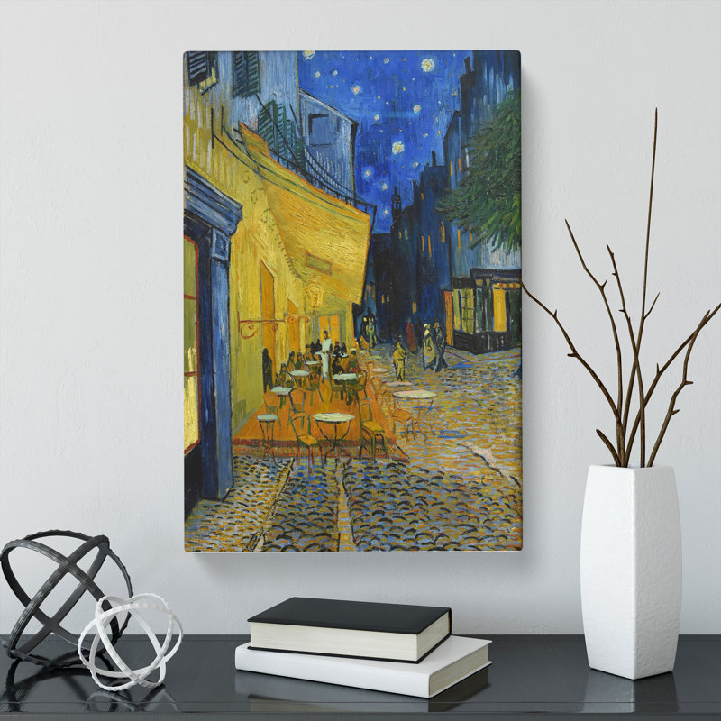 Cafe Terrace at Night by Vincent Van Gogh - Wrapped Canvas, 50cm H x 35cm W x 3cm D