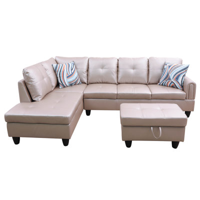 Jayzen 3 - Piece Vegan Sectional