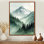Art marocain sur toile, montagnes marocaines