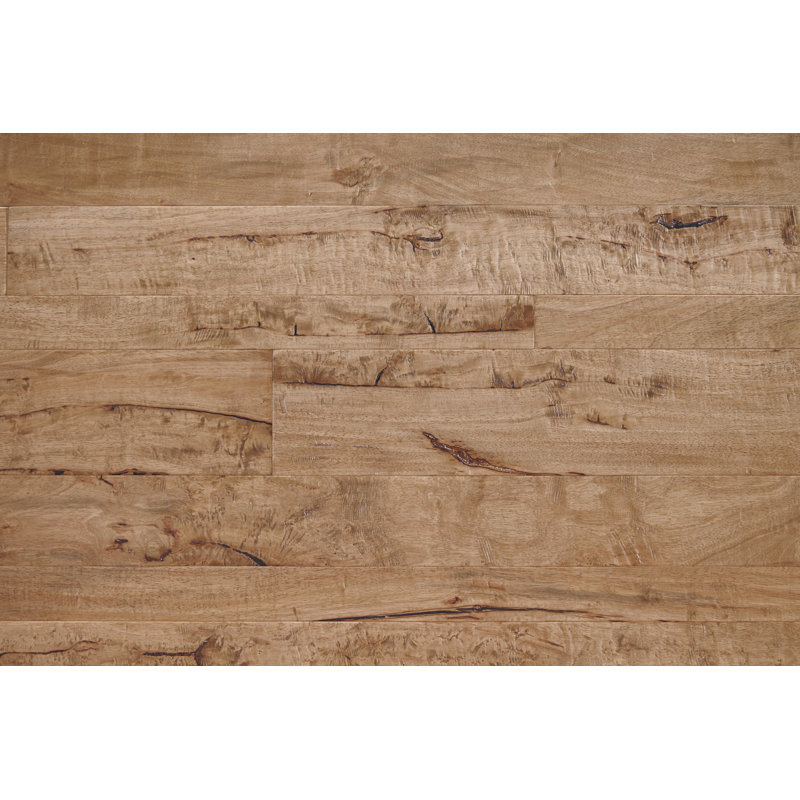 Revêtement de sol en bois d’ingénierie à longueur allongée 4/7 po x 47 po shiranga Antigua, Lave