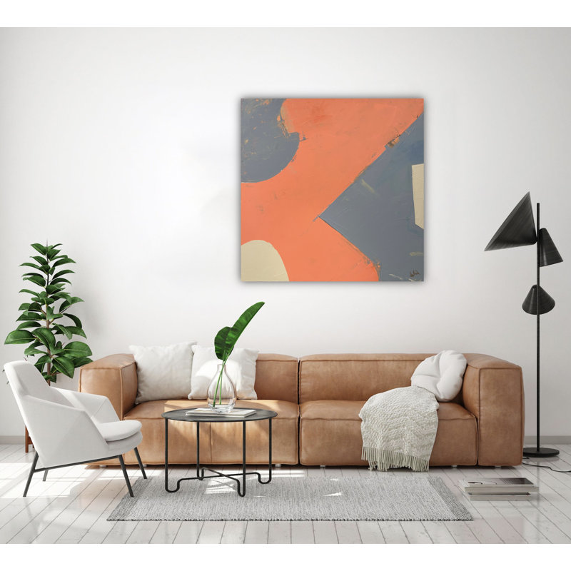 Geo VI Print by John Beard, White, 20" H x 20" W x 1" D