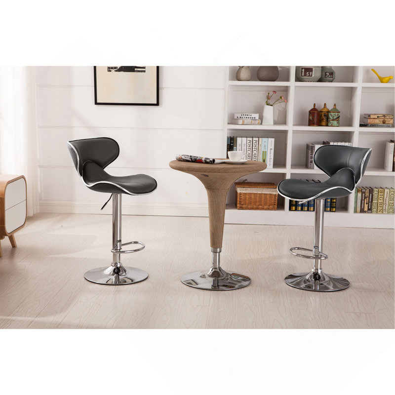 Ensemble de 2 tabourets de bar Upholstery Airlift, Gris