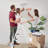 4 Step Folding Ladder, Lightweight Portable Stepladder with Anti-Slip Pedal, Ladders with Convenient Handrails,330 lbs Capacity Step Stool for Kitchen, Home, White