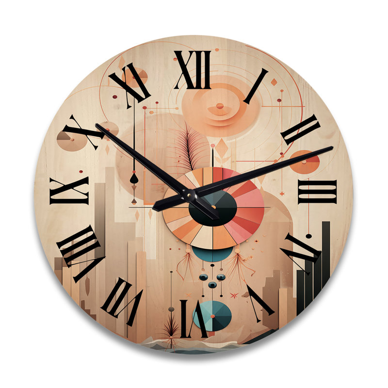 Horloge murale Glorious Elegance Art Nouveau, Grand