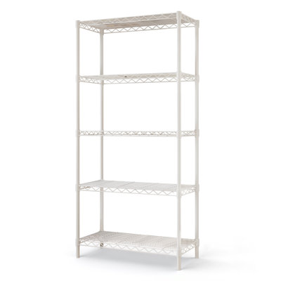 5 Tier Storage Rack Wire Shelving Unit Storage Shelves Black