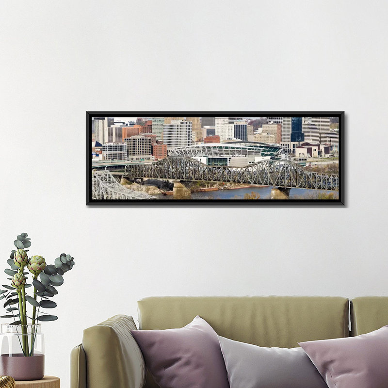 « paul brown stadium, cincinnati, hamilton county, ohio », reproduction de photo sur toile, H 12 po x l 36 po x P 1,5 po