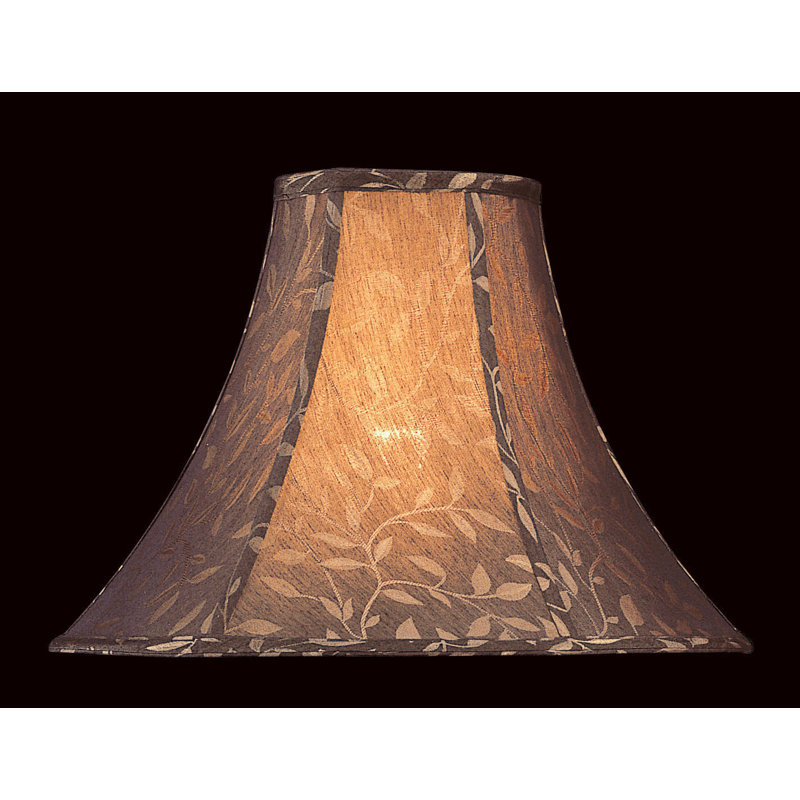 12'' H Faux Leather Lamp Shade, 7" T x 18" B x 12" SL