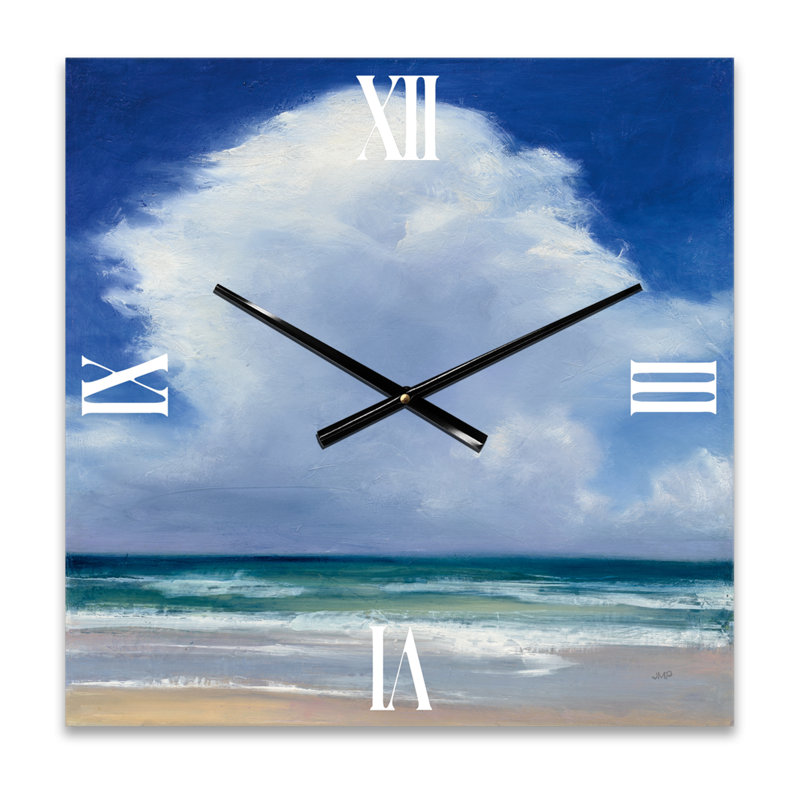 Beach Clouds II - Horloge murale traditionnelle, Petit