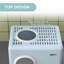 PP Enclosed Cat Litter Box with Scoop-96130707
