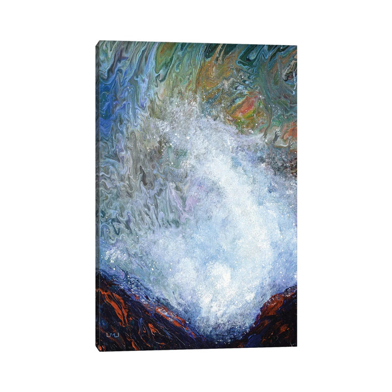 Spouting Horns At Depoe Bay by Laura Iverson - Wrapped Canvas Gallery-Wrapped Canvas Giclée, 20.32 cm H x 30.48 cm W