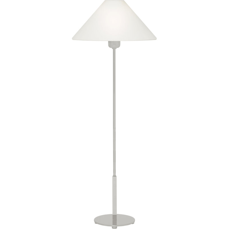 J. Randall Powers Hackney Buffet Lamp, Polished Nickel, Fabric