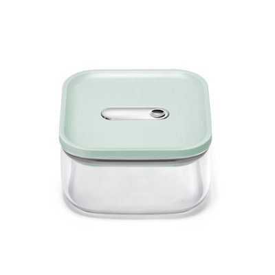 Airtight Food Storage Container with Lid,Stackable Space-Saving Container for Dry Goods (Cream)