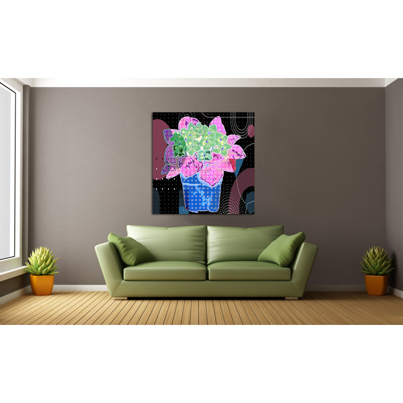 " Boho Flowers 160 ", 8" H x 8" W x 1.5" D