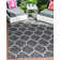 Tapis noir et beige à motif géométrique pour l'intérieur et l'extérieur Bartman