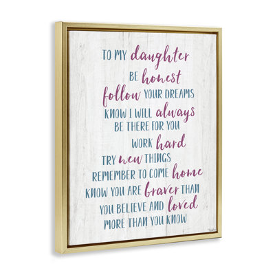 Cadre flottant To To Daughter, parents par Gigi Louise