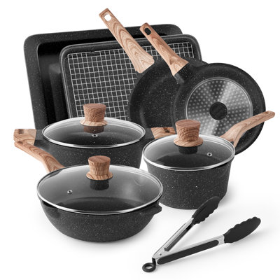 Caannasweis Nonstick Cookware Sets Kitchen Pots and Pans