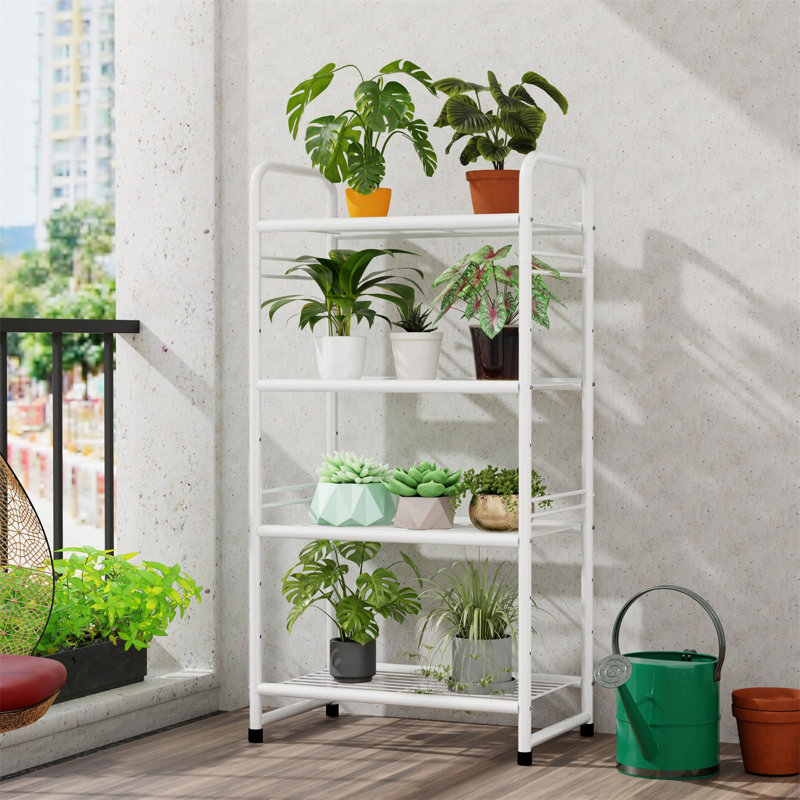 Étagère en métal 17,72 po Nizamuddin, Blanc