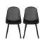 Siège d'extérieur noir - Chaise Posey résistante aux intempéries et durable
