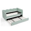 Lit de jour simple Cozy Gingham avec couchette et port de charge USB, cadre de canapé en forme de vague pour chambre d'enfant-1051294519