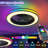 18 Inch Ceiling Fan With RGB Light Remote, Smart LED Ceiling Fans With Remote/App Control