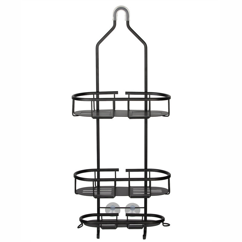 Bennington Wall Shower Caddy, Black
