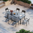 Rajni Rectangular Aluminum Outdoor Dining Table