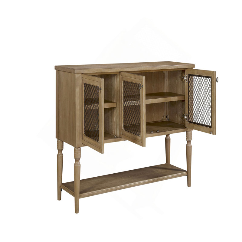 Sever w/ Mesh Door Fronts, Light Tan