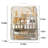 Cosmetics Storage Box Transparent Lid Large Makeup Organizer Box Drawers Portable Handle Waterproof Dustproof Skincare Display Cases