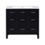 Armoire de salle de bain avec lavabo intégré en résine, 4 tiroirs et 2 portes-1765839211