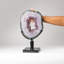 Genuine Amethyst Geode Slice On Stand From Uruguay (13 Lbs)