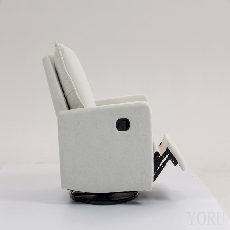 Fauteuil court en peluche, White
