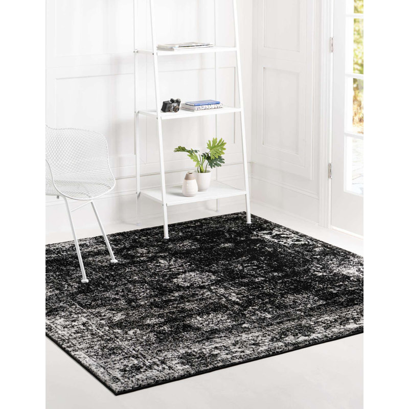 Floral Area Rug, Square 244cm