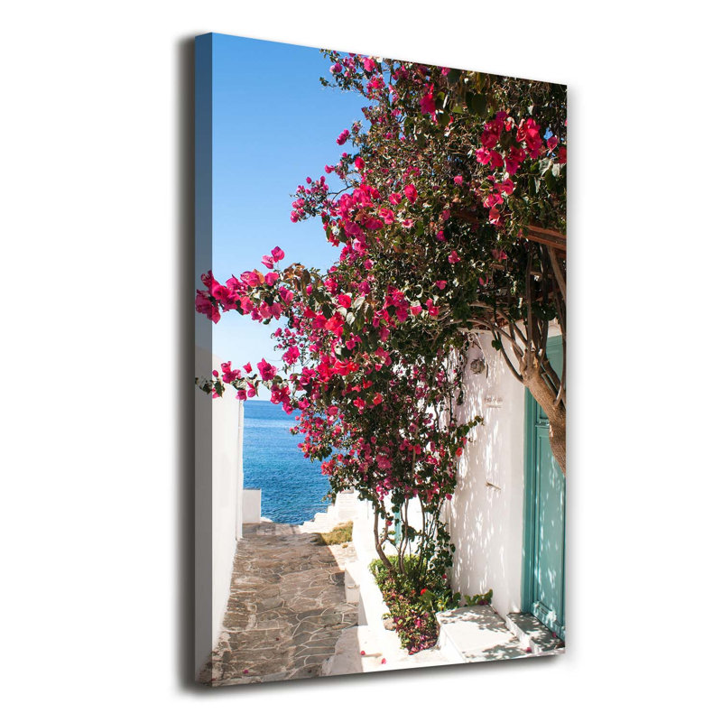 Greek Streets - Wrapped Canvas Print