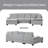 Upholstered U-Shaped Sectional Left Hand Facing-579038114