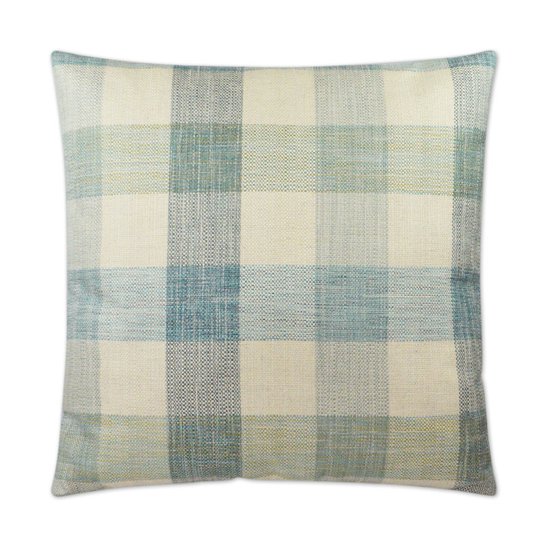 Plantation Pillow Cover & Insert, Aqua, Square 24"
