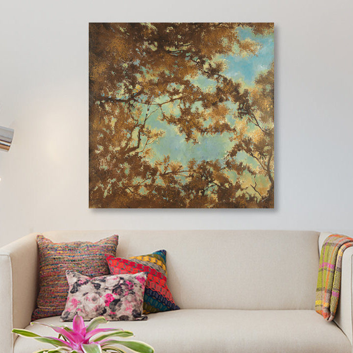 «Tree Canopy» par Liz Jardine - Impression sur toile tendue sur châssis, H 16 po x l 16 po x P 1 po, Toile tendue