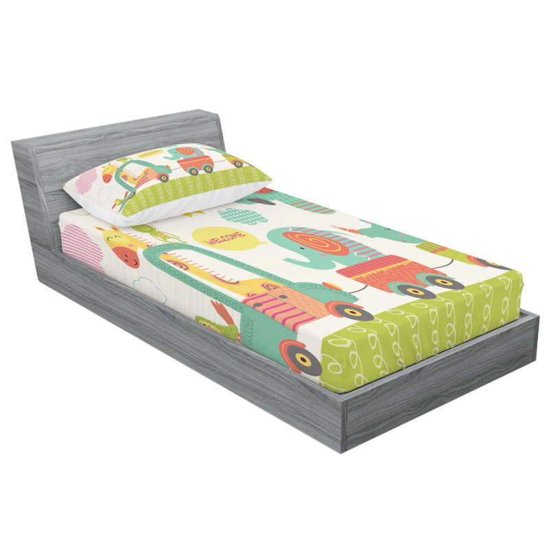 Microfiber Sheet Set, Twin Sheet Set with Fitted Sheet