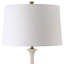 Lampe sur pied en pierre blanche Quishawn