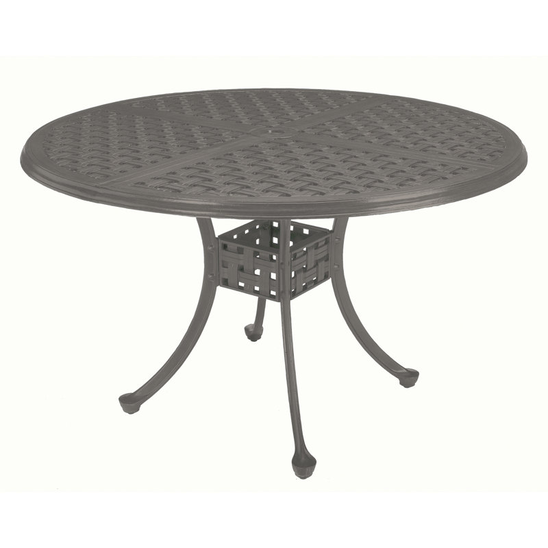 Lattice Cast Aluminum Dining Table