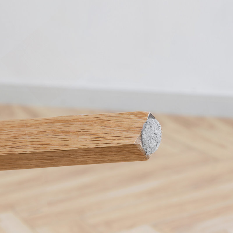 Chaise de salle à manger en bois naturel 100% sans bois, 4, Bois naturel
