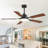 48''/52''/72'' Modern Ceiling Fan with Light, 3CCT LED, Remote Control, 6-Speed Reversible DC Motor, Double-Sided Black/Walnut Blades, Timer, Indoor & Covered Outdoor-1876469860