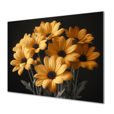  «Yellow Black Fragrant Fusion Mums - Mums, art mural