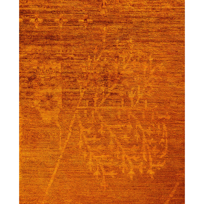 Overdyed One-of-a-Kind 9' 10" X 13' 7" Hand Knotted Area Rug