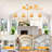 4 - Light Dimmable Kitchen Island Linear Chandelier