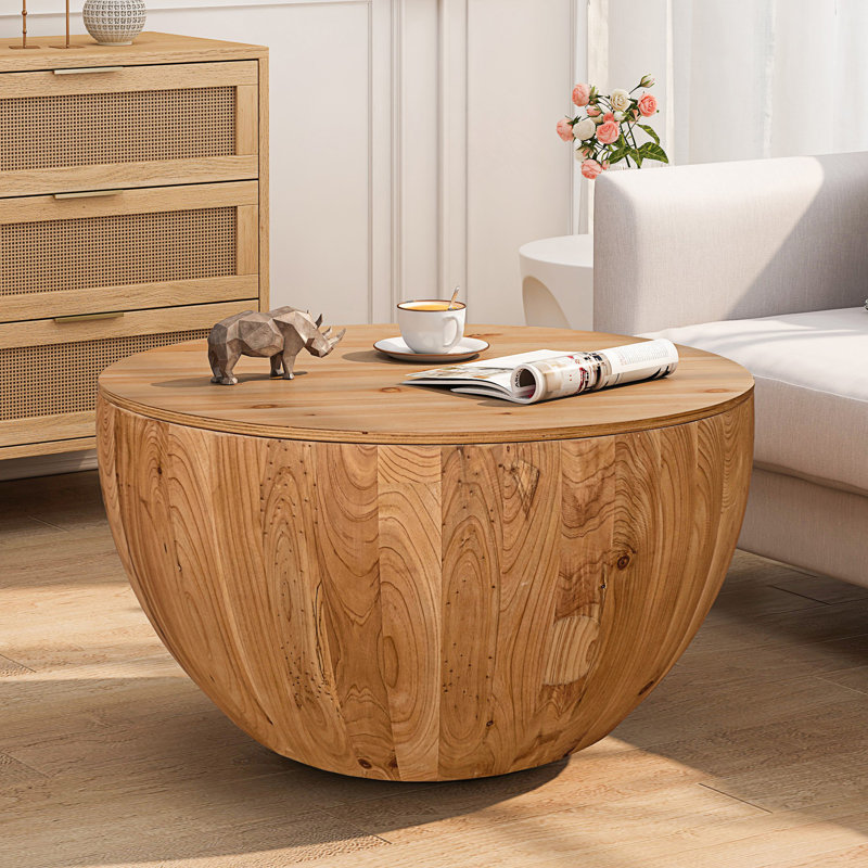 Table basse en forme de seau de style rétro, table basse