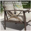 Ensemble de 2 fauteuils en métal toutes saisons, structure kaki avec coussins beiges-1384228268-1384228275