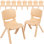 Chaises empilables en plastique Goddard 12 po pour enfants d'âge préscolaire, par Flash Furniture