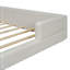 Grand lit plateforme tapissier avec 2 lampes de lecture