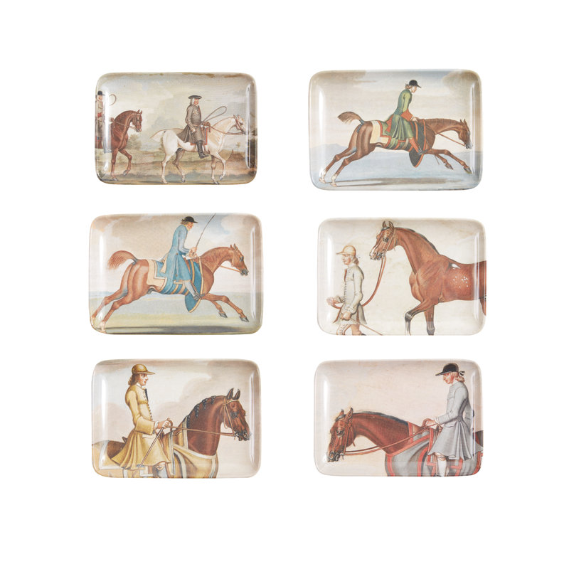 Assiette à hors-d'œuvre en mélamine 6,5 po Buryn, ensemble de 6