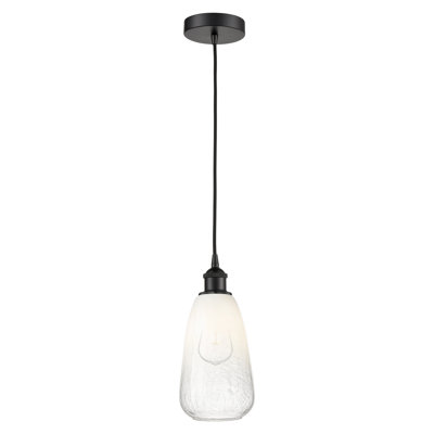Edison - Brookhaven Almond - 1 Light 6" Cord Hung Mini Pendant